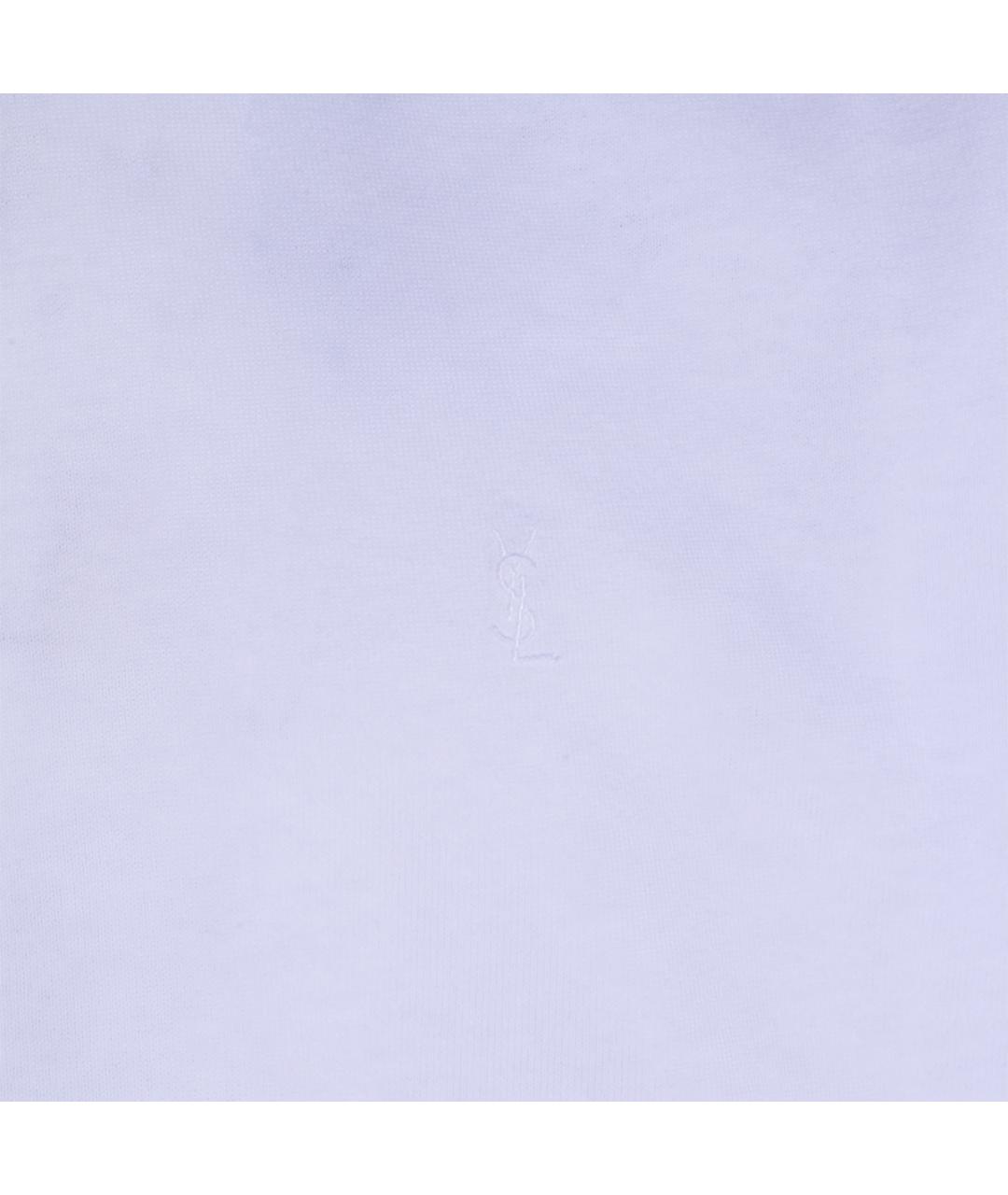 SAINT LAURENT Белая футболка, фото 3