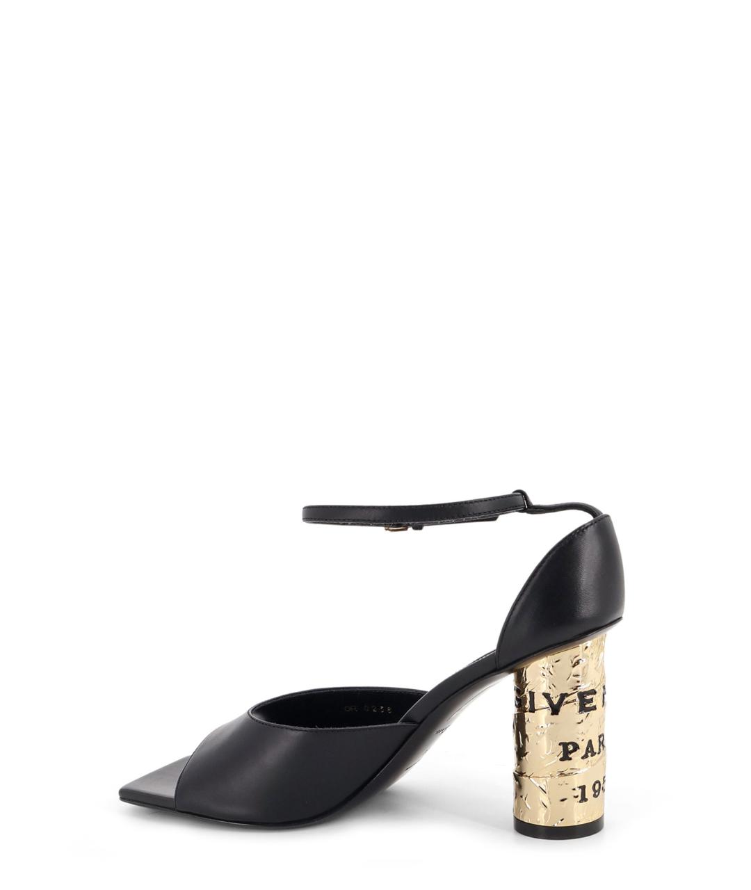 GIVENCHY Черные кожаные босоножки, фото 3