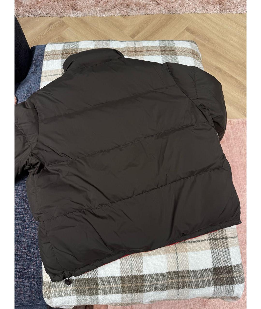 MIU MIU Коричневая полиэстеровая куртка, фото 2