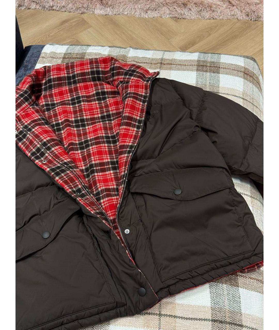 MIU MIU Коричневая полиэстеровая куртка, фото 5