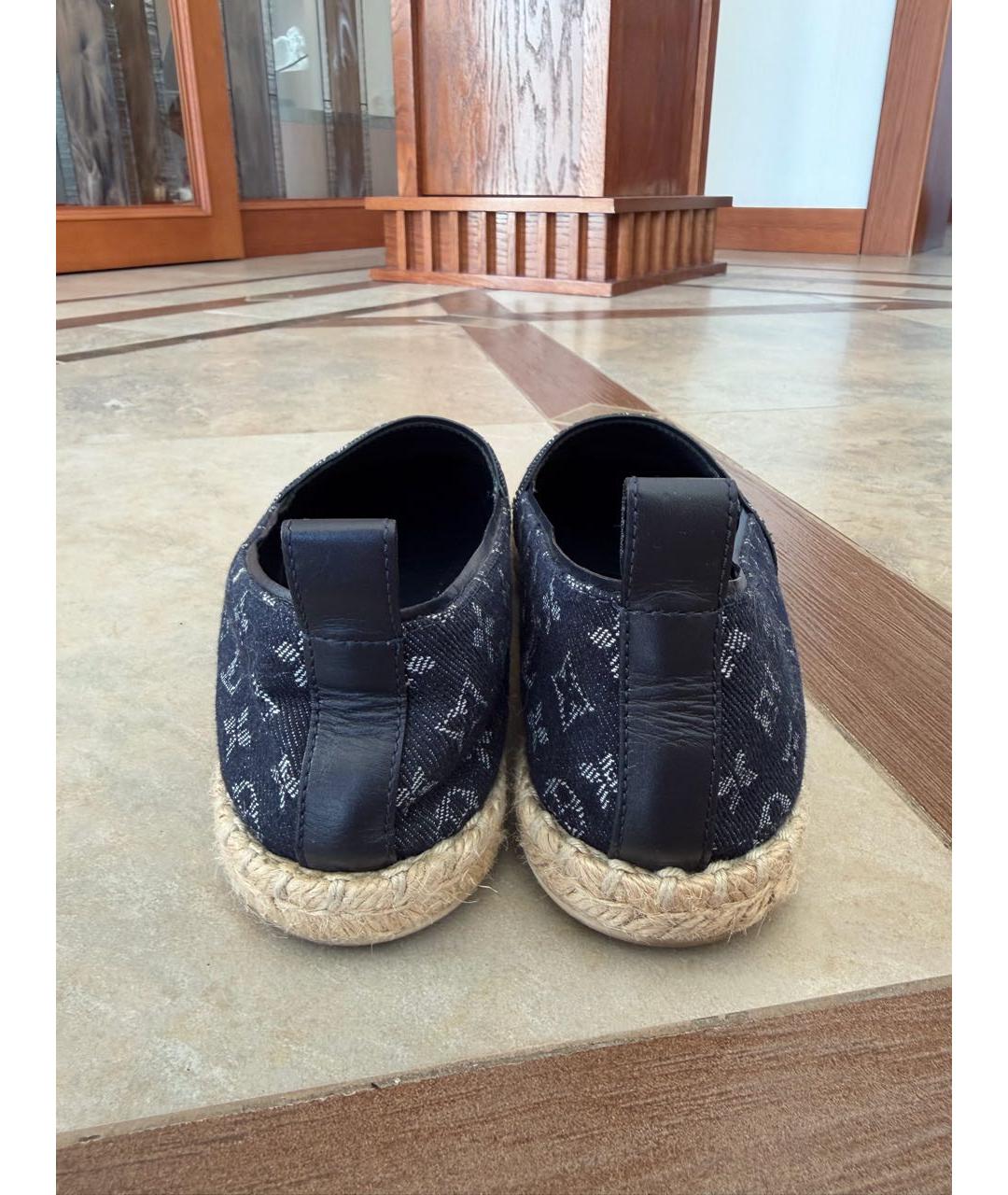 LOUIS VUITTON Синие текстильные эспадрильи, фото 5