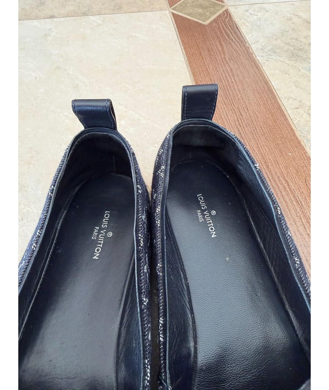 LOUIS VUITTON Синие текстильные эспадрильи, фото 6