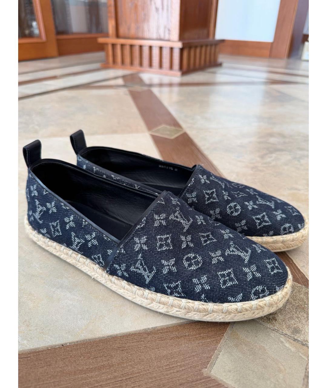LOUIS VUITTON Синие текстильные эспадрильи, фото 3