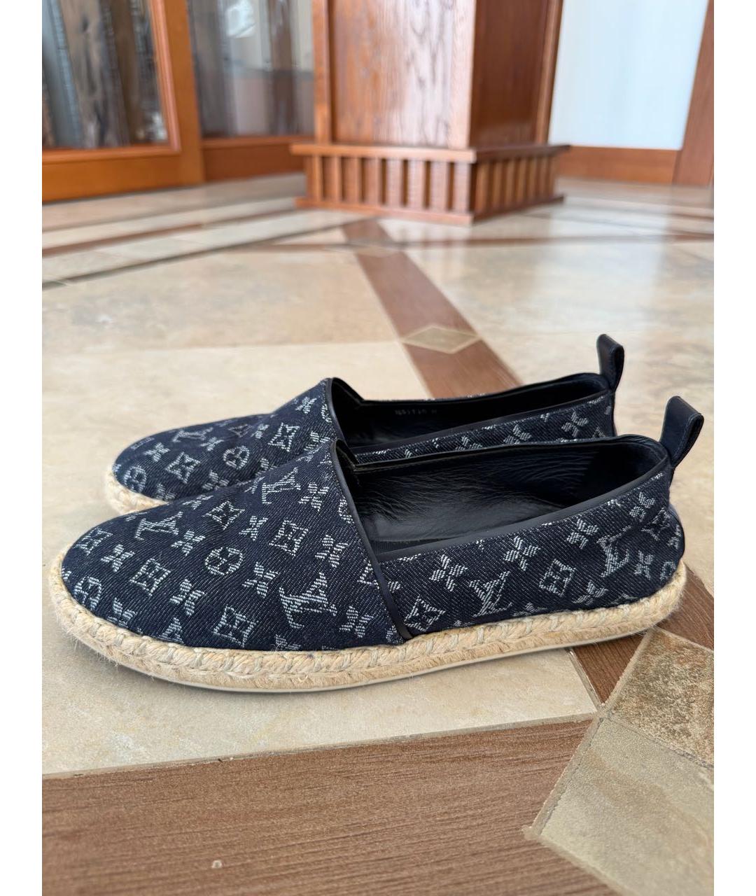 LOUIS VUITTON Синие текстильные эспадрильи, фото 4