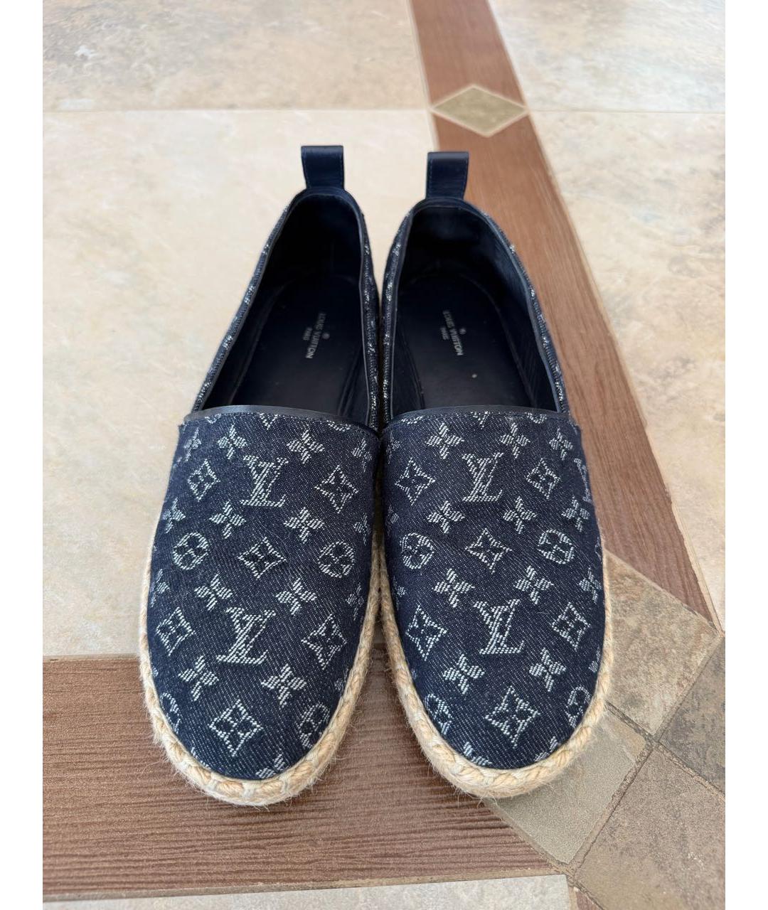 LOUIS VUITTON Синие текстильные эспадрильи, фото 2
