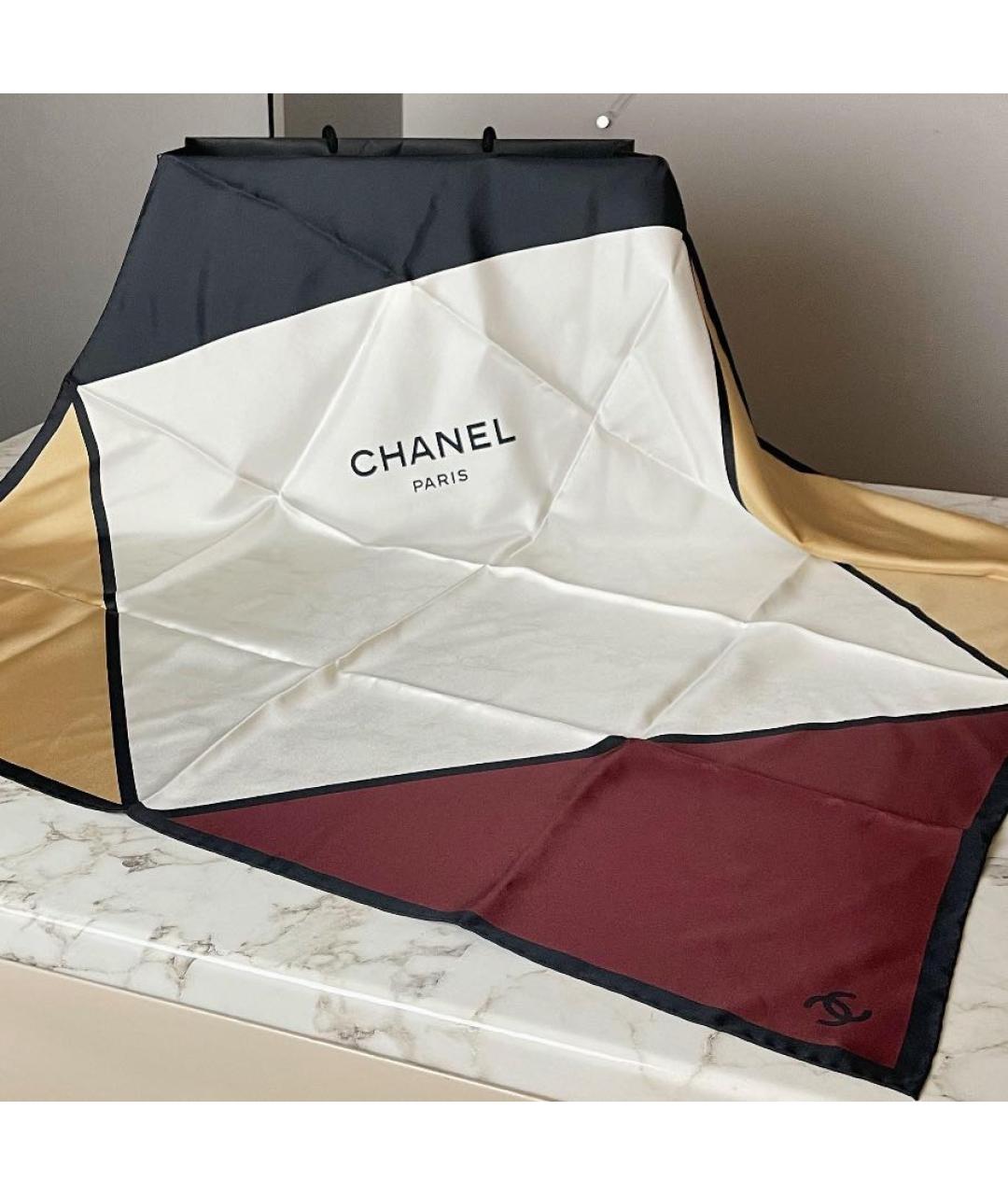 CHANEL Мульти шелковый платок, фото 4