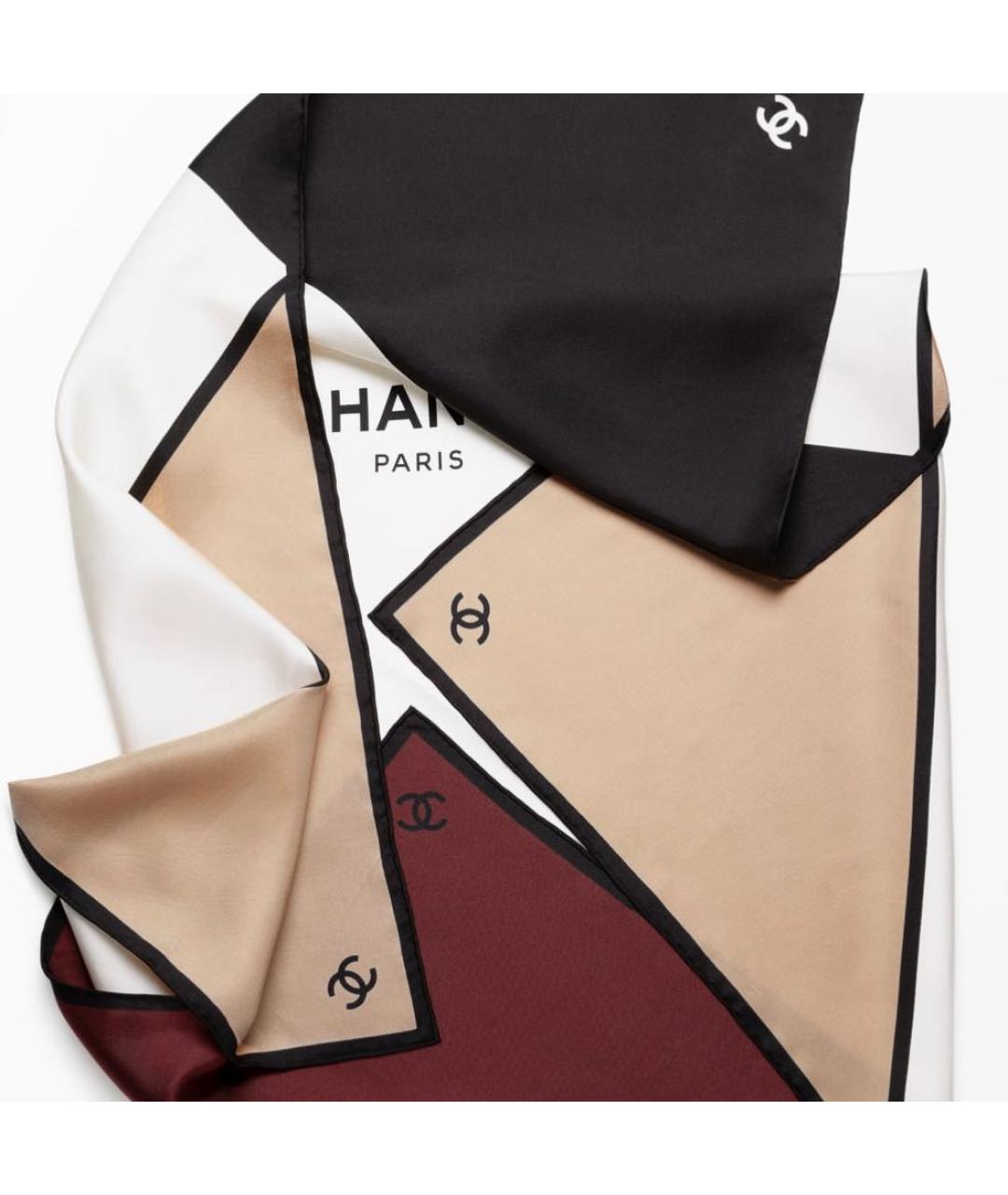 CHANEL Мульти шелковый платок, фото 3