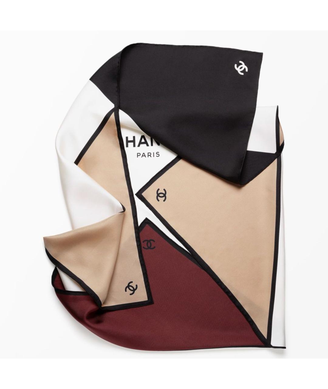 CHANEL Мульти шелковый платок, фото 2