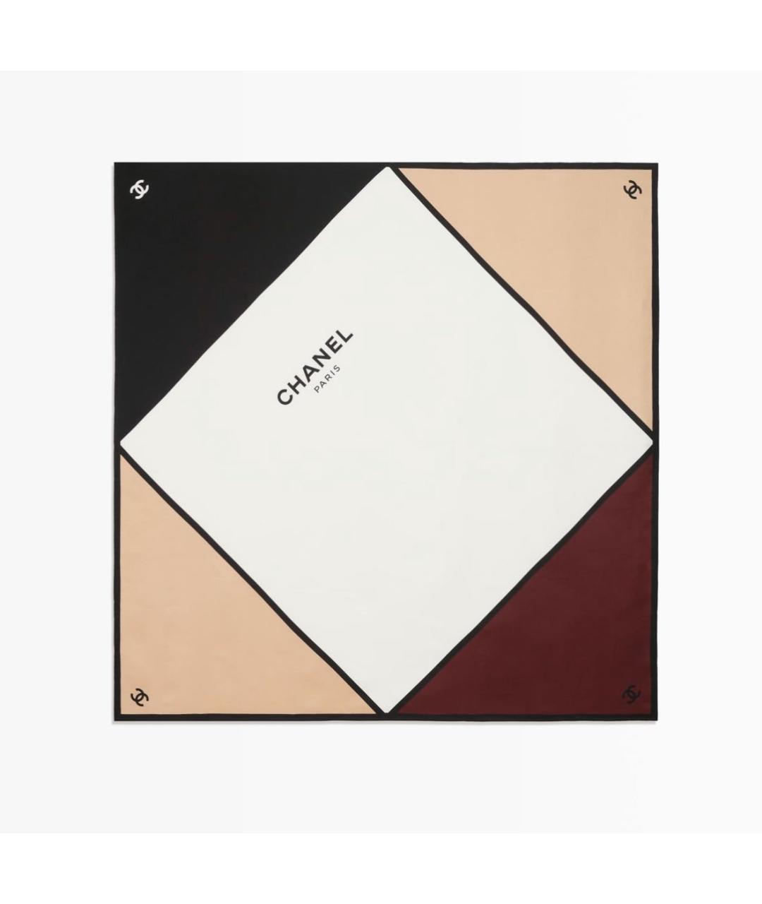 CHANEL Мульти шелковый платок, фото 5