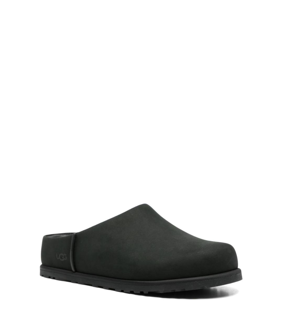 UGG AUSTRALIA Черные нубуковые мюли, фото 4