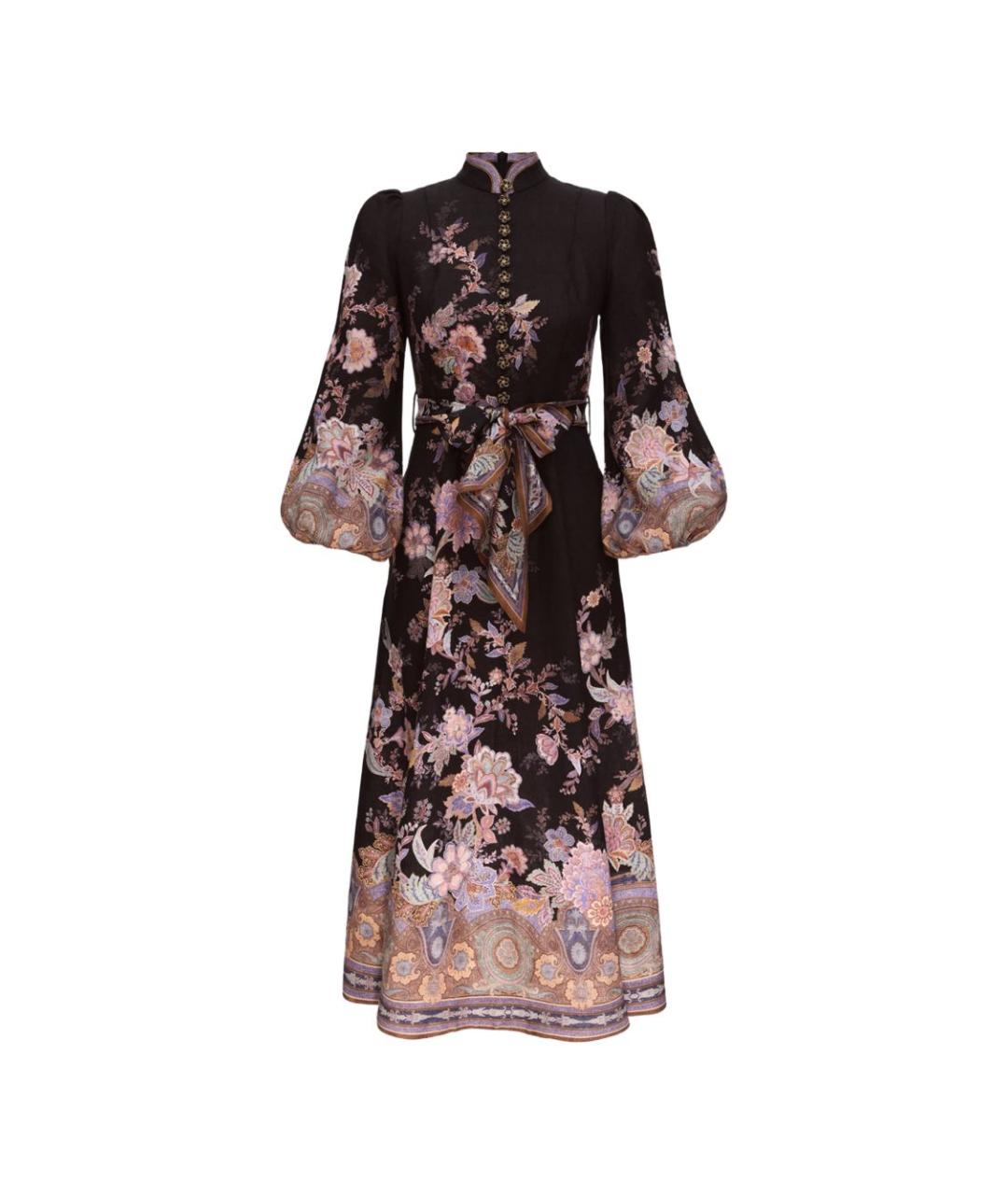 ZIMMERMANN Черное льняное платье, фото 1