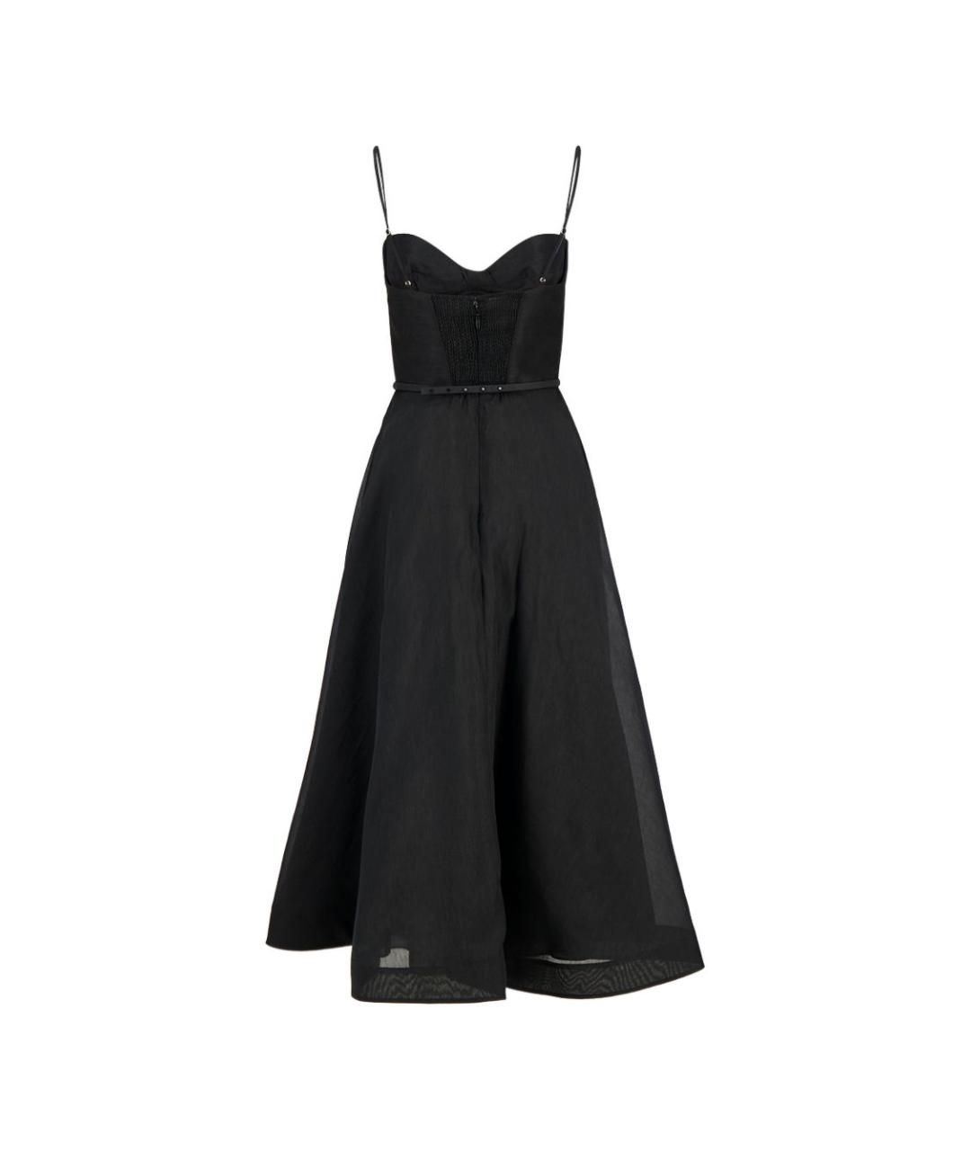 ZIMMERMANN Черное льняное повседневное платье, фото 2