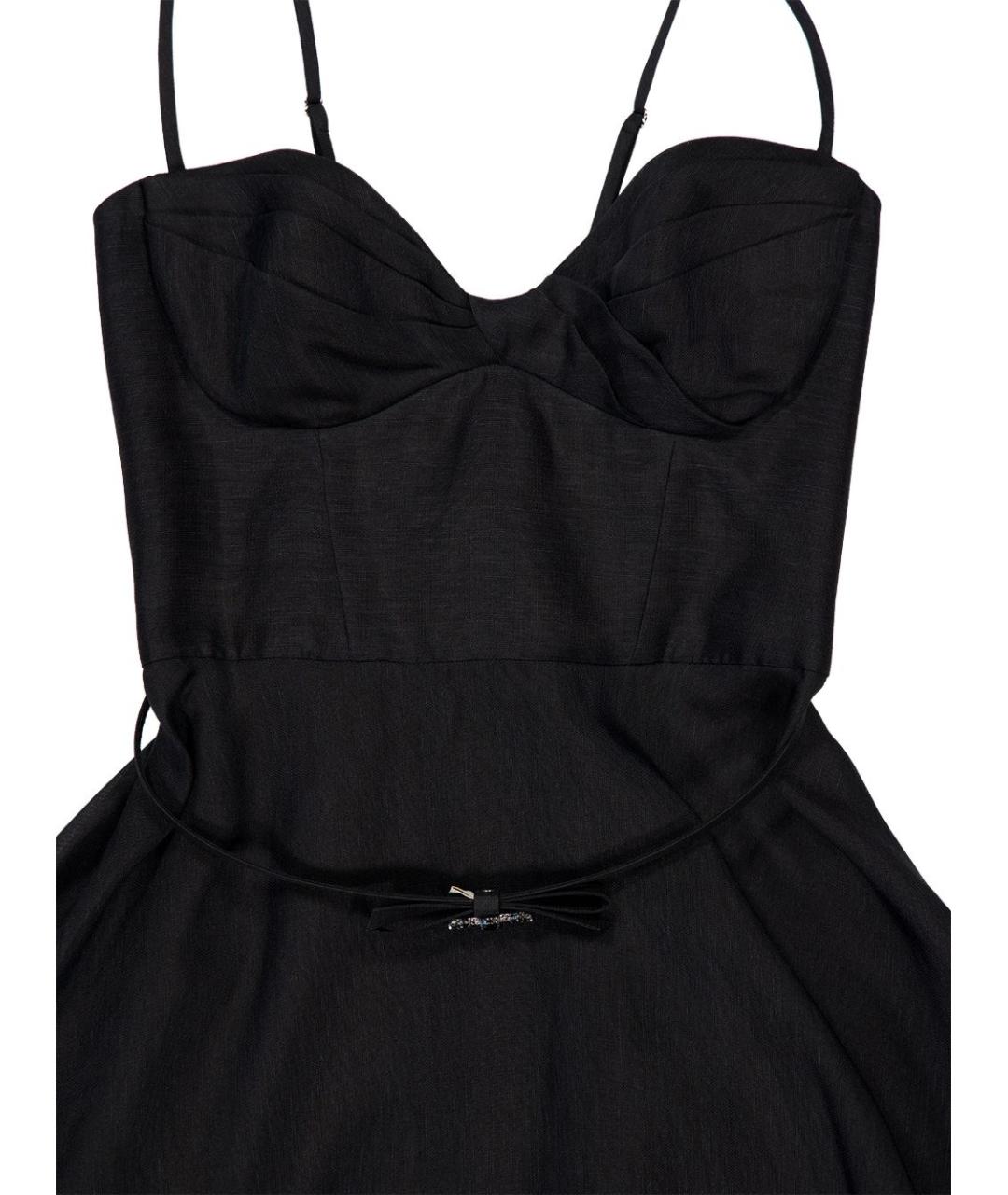ZIMMERMANN Черное льняное повседневное платье, фото 3