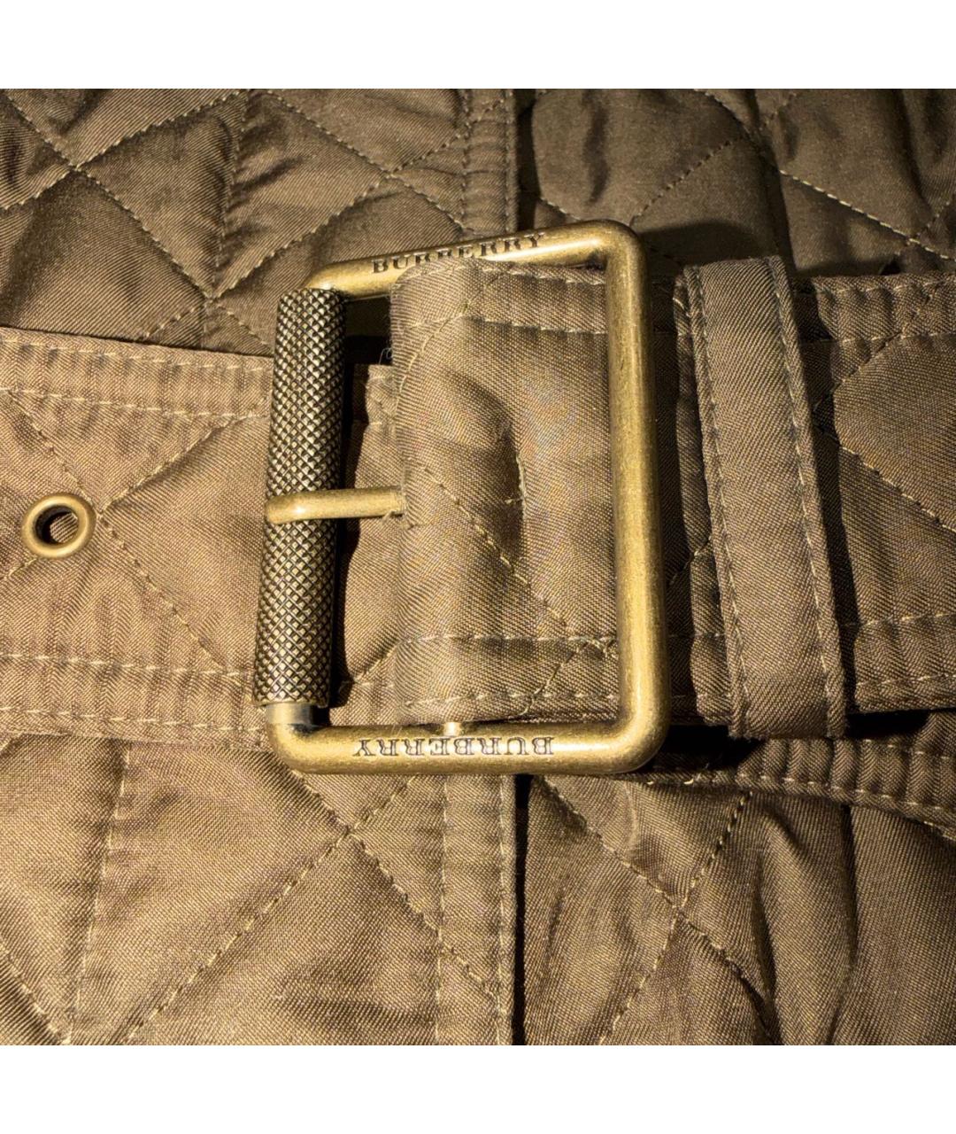 BURBERRY Хаки полиэстеровая куртка, фото 4