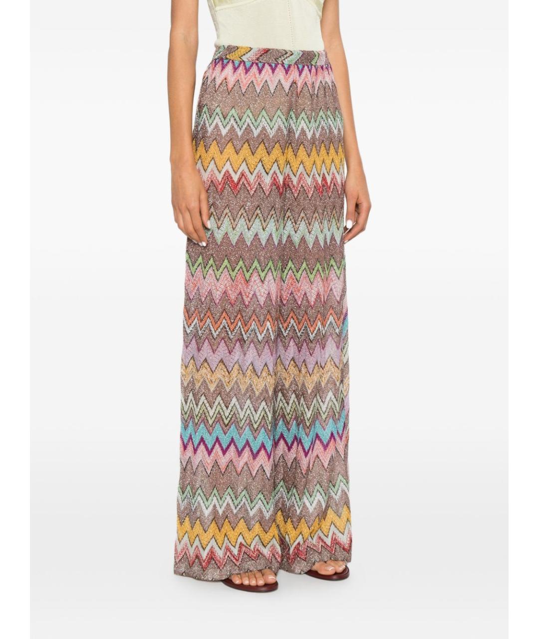 MISSONI Мульти вискозные прямые брюки, фото 5