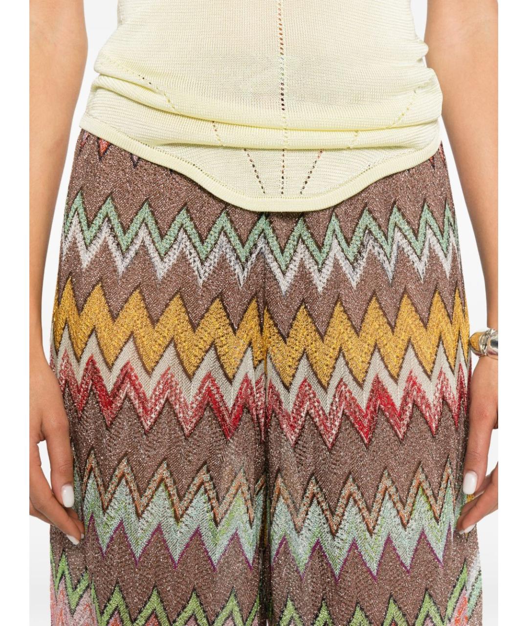 MISSONI Мульти вискозные прямые брюки, фото 4