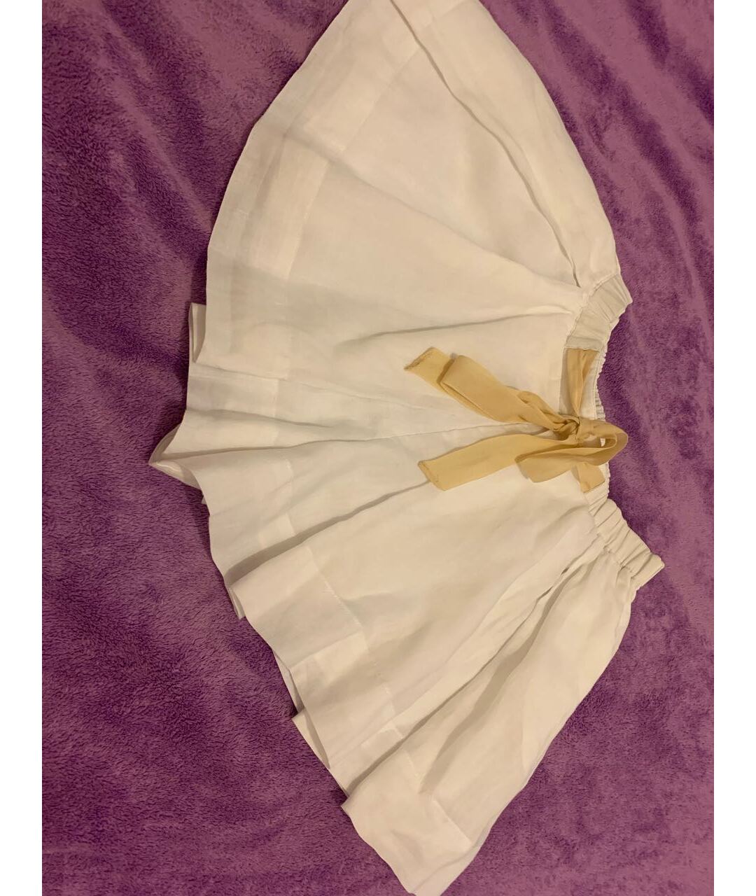SANDRO Белая льняная юбка-шорты, фото 5