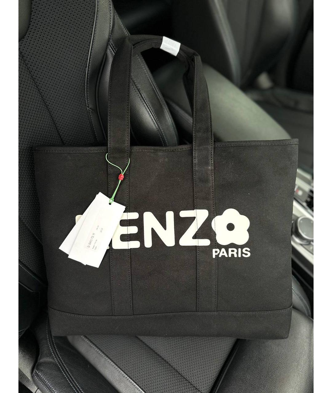 KENZO Черная сумка тоут, фото 5