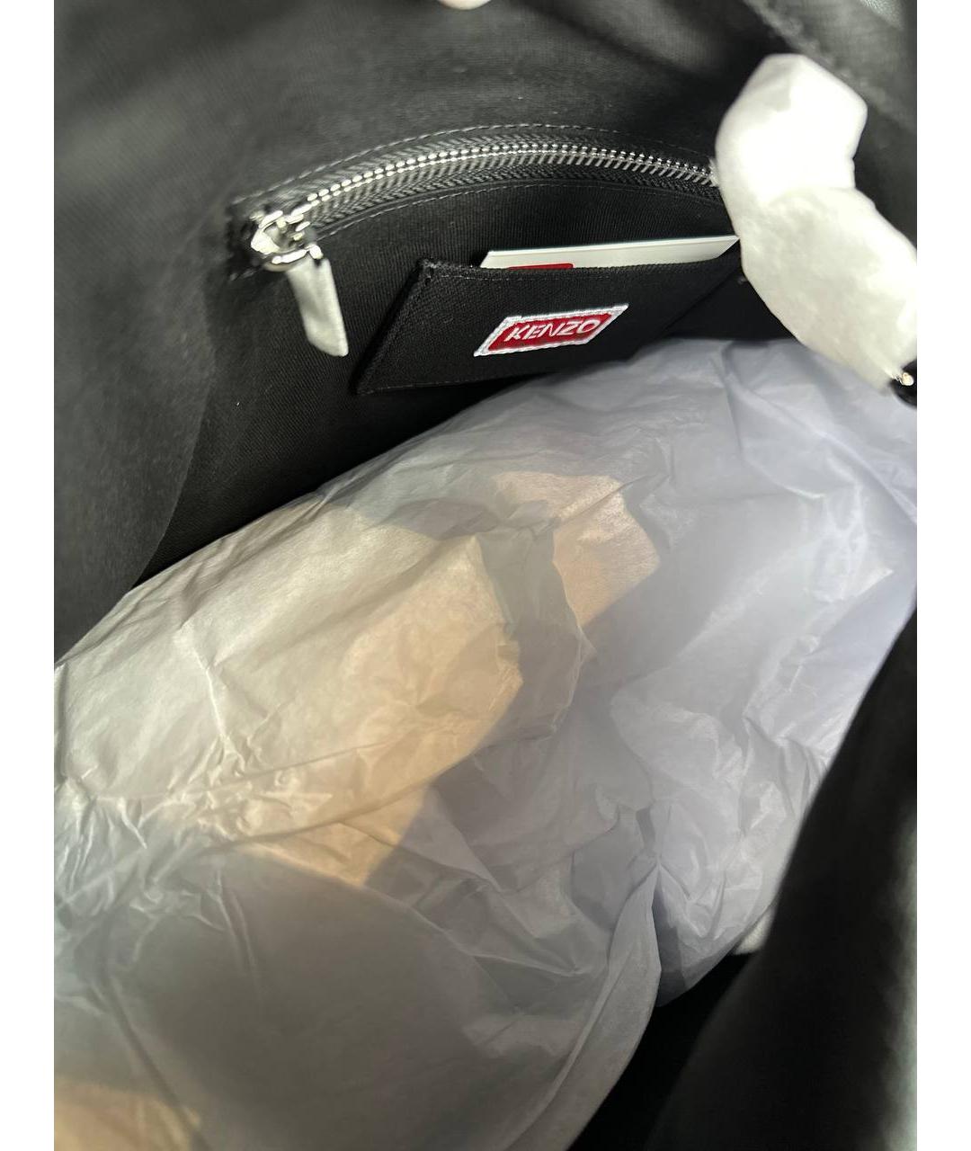 KENZO Черная сумка тоут, фото 4