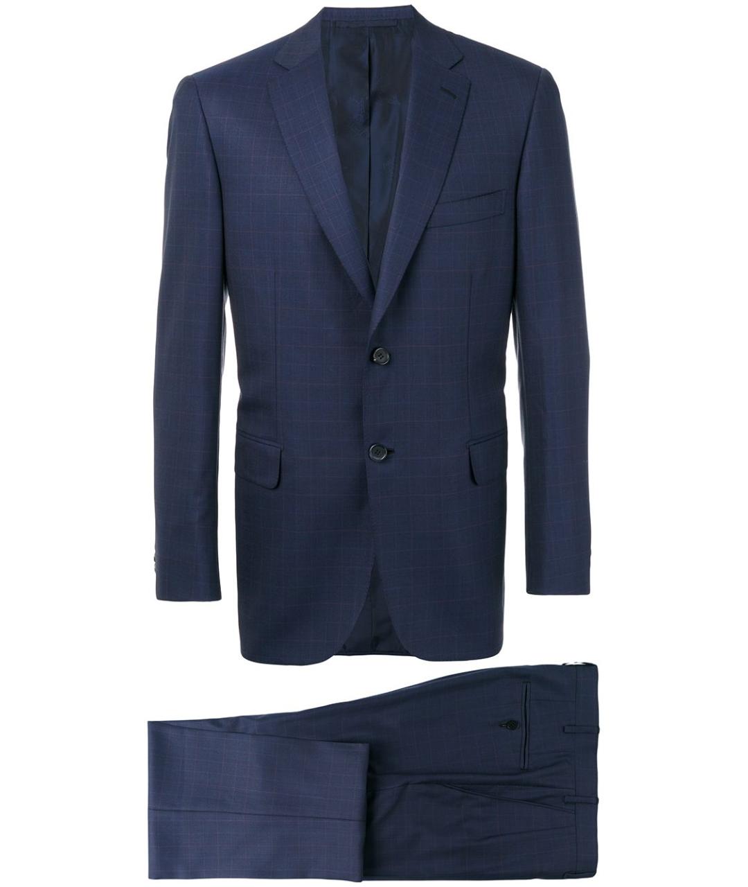 BRIONI Синий классический костюм, фото 1