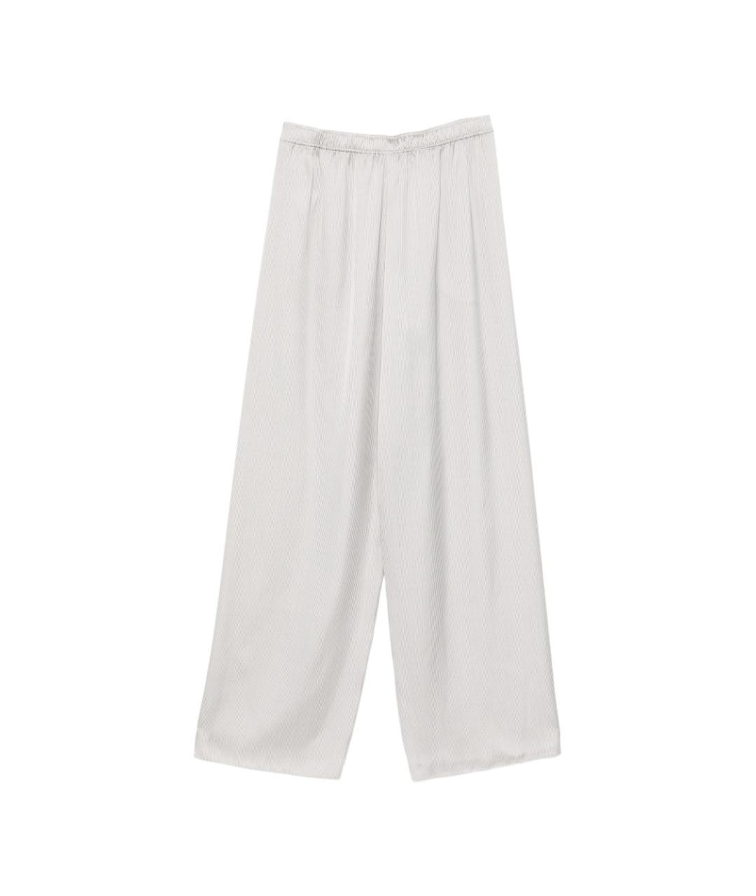 EMPORIO ARMANI Бежевые полиэстеровые прямые брюки, фото 2