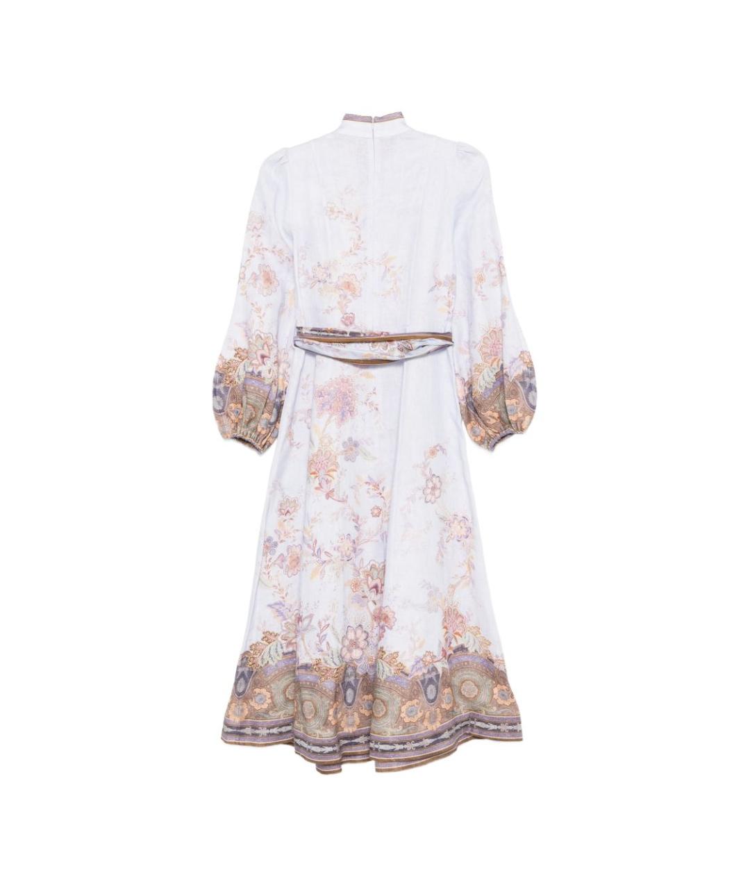 ZIMMERMANN Голубое льняное платье, фото 3