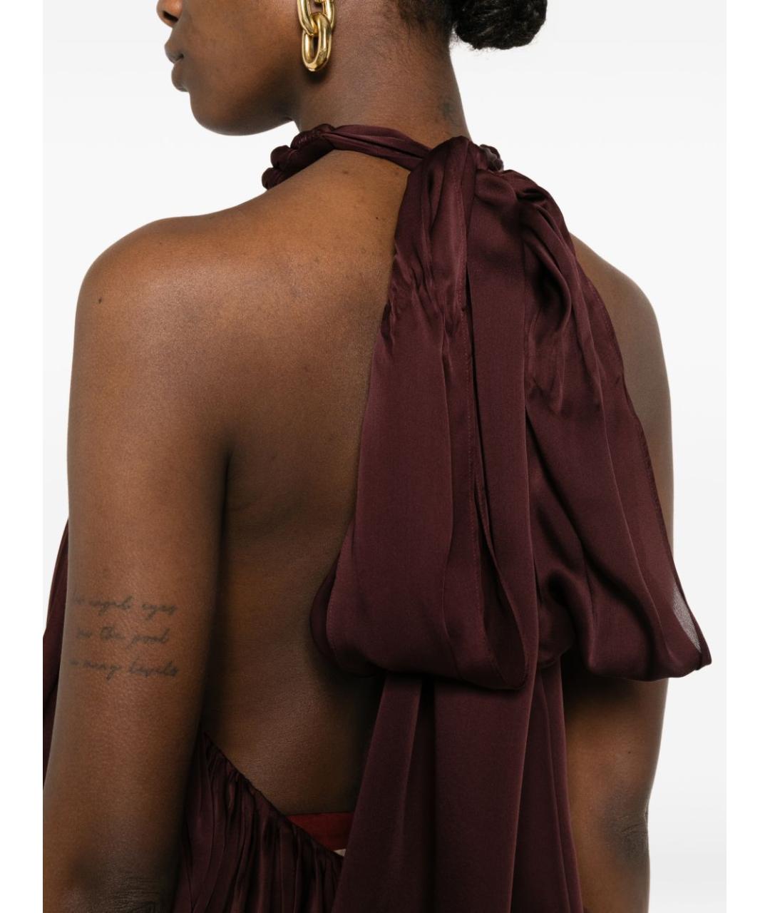 ZIMMERMANN Бордовая шелковая майка, фото 4