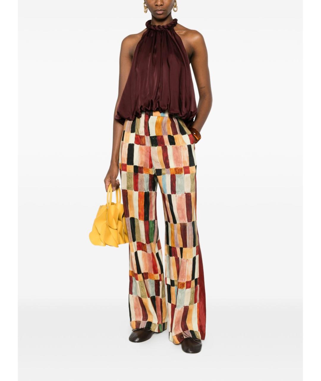 ZIMMERMANN Бордовая шелковая майка, фото 3