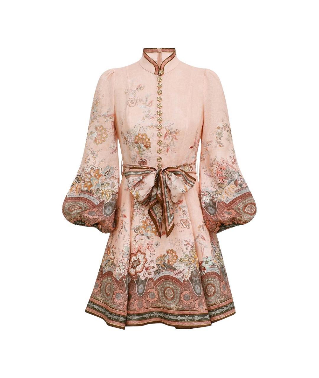 ZIMMERMANN Розовое повседневное платье, фото 3