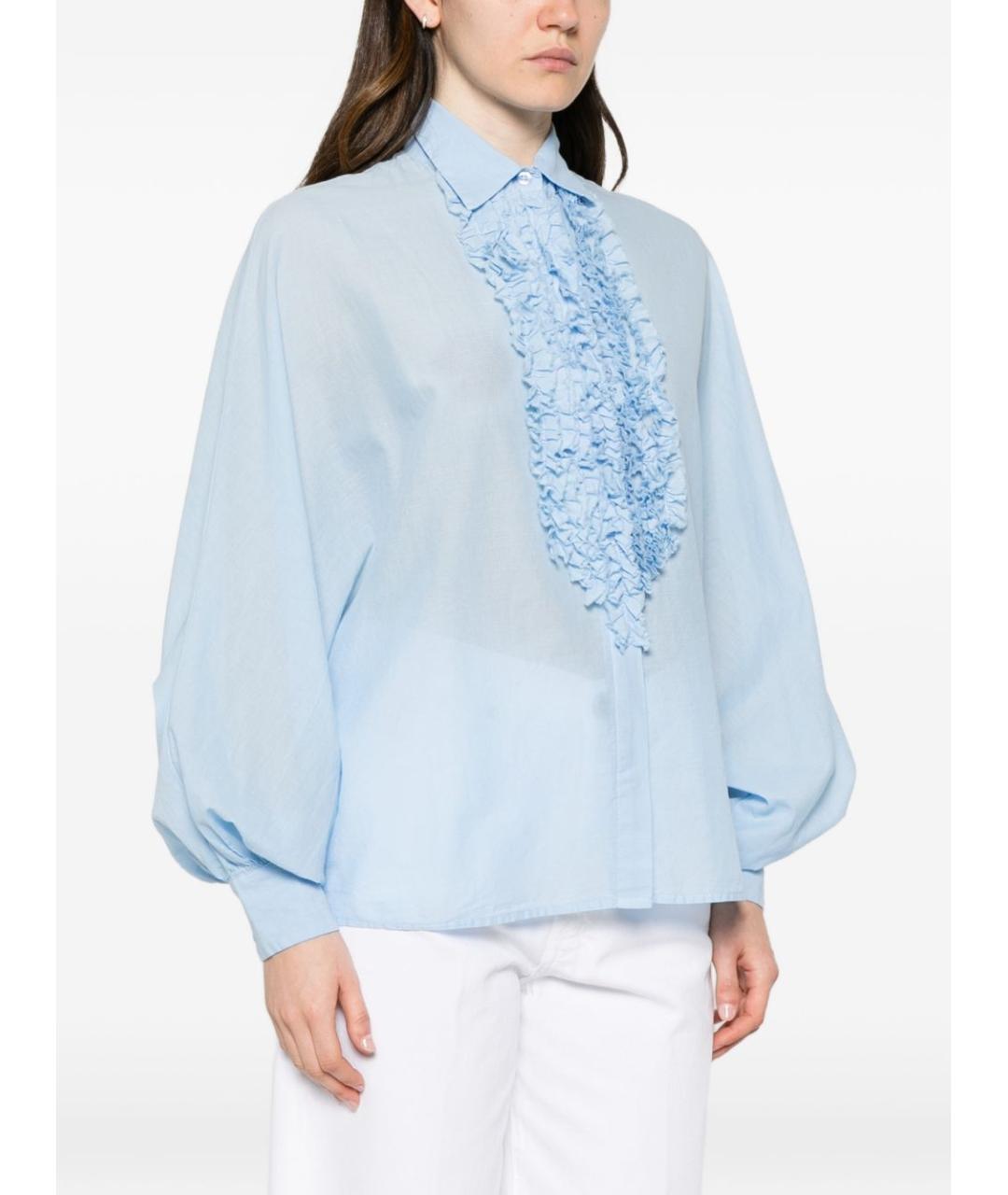 SOSUE Голубая хлопковая рубашка, фото 2