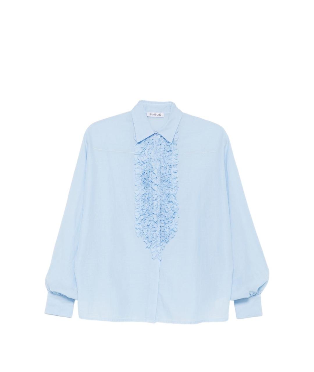 SOSUE Голубая хлопковая рубашка, фото 1