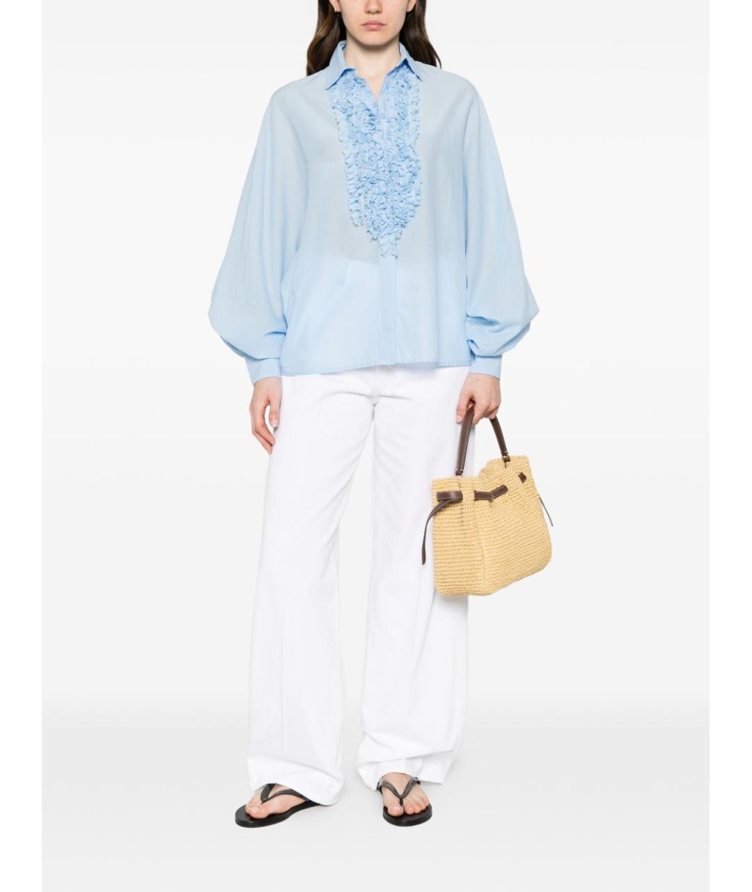 SOSUE Голубая хлопковая рубашка, фото 5