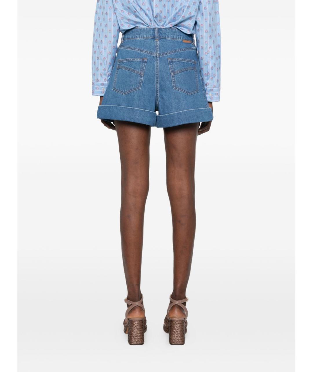 ZIMMERMANN Синие деним шорты, фото 3