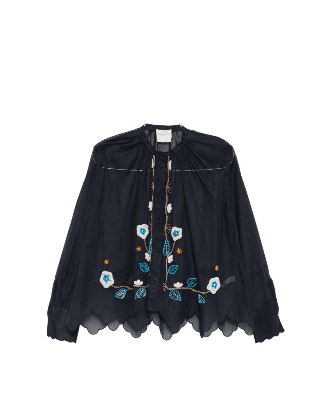 FORTE FORTE Синяя хлопковая рубашка, фото 1