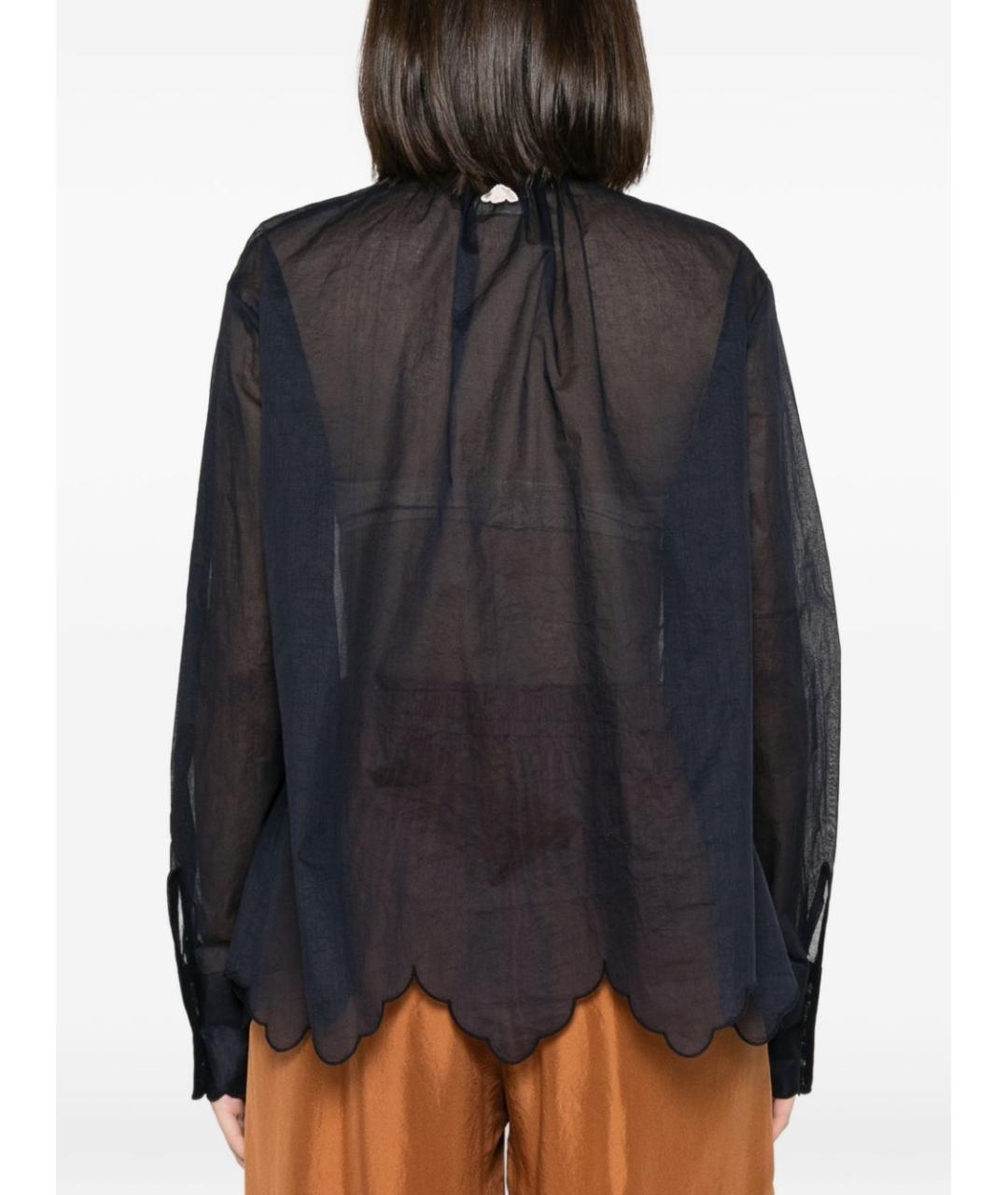 FORTE FORTE Синяя хлопковая рубашка, фото 4