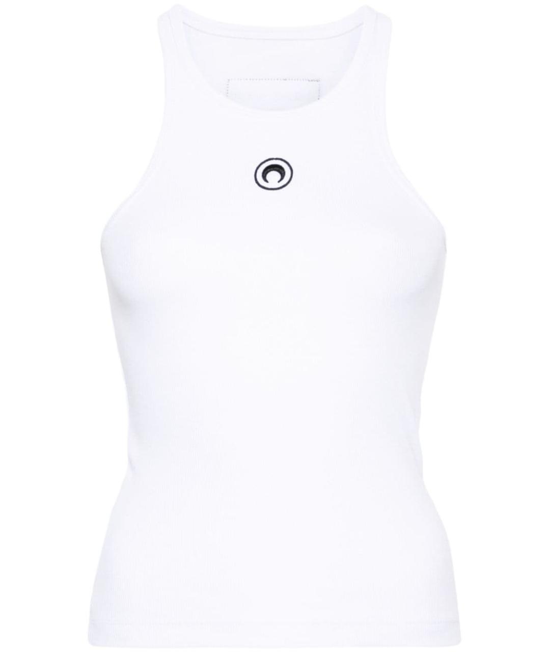 MARINE SERRE Белая хлопковая майка, фото 1