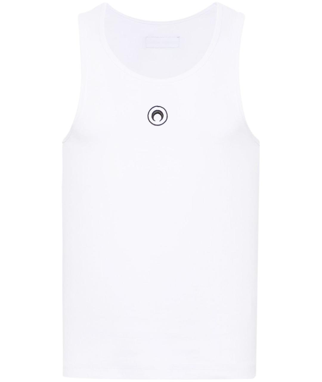 MARINE SERRE Белая хлопковая майка, фото 1