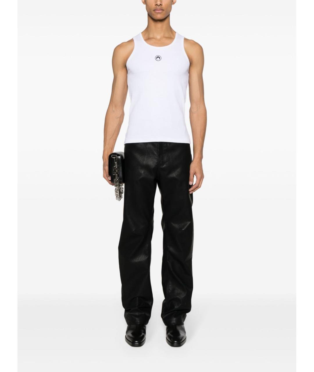 MARINE SERRE Белая хлопковая майка, фото 5