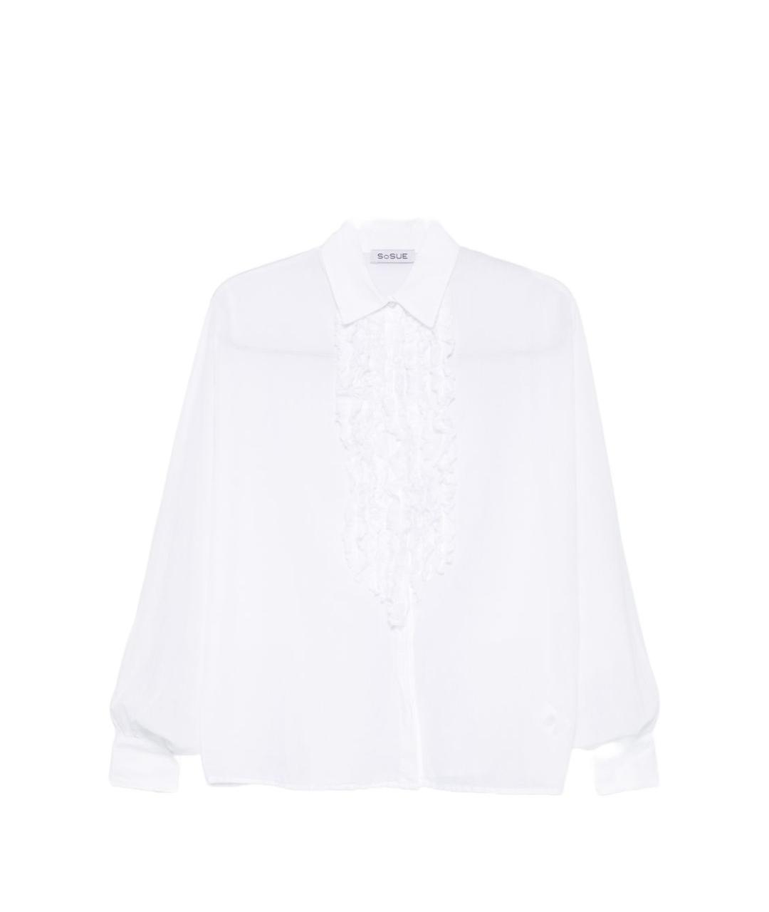 SOSUE Белая хлопковая рубашка, фото 1
