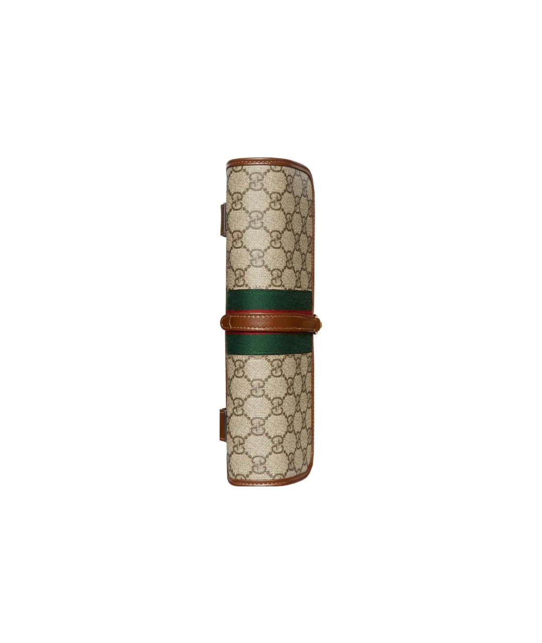 GUCCI Бежевая поясная сумка из канвы, фото 5