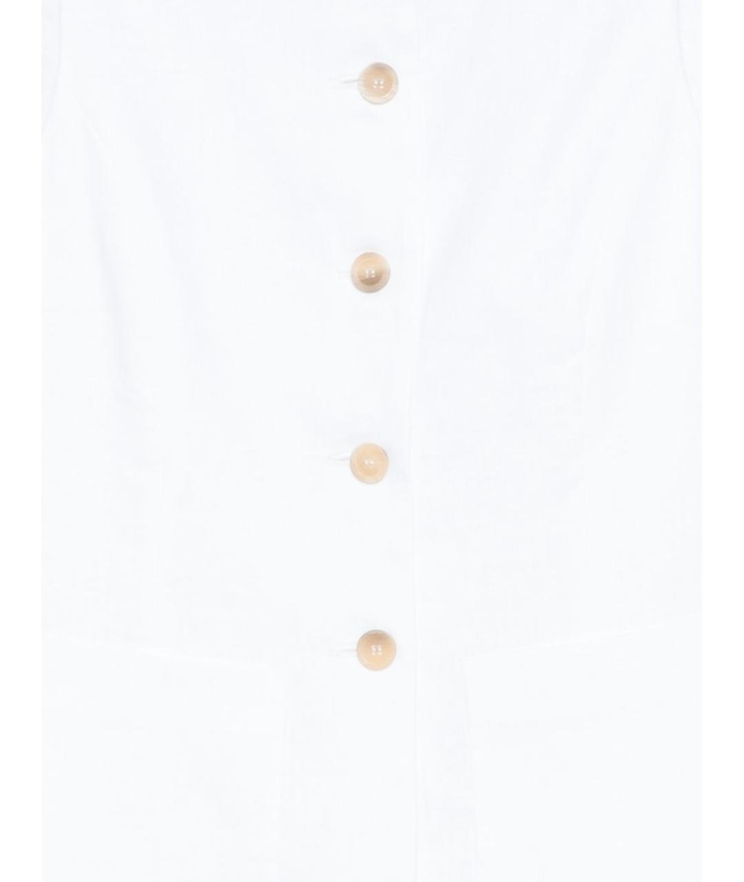 SEMICOUTURE Белая полиэстеровая жилетка, фото 2