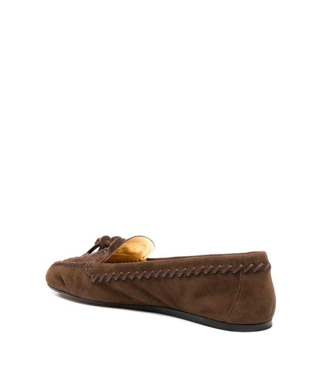 PRADA Коричневые замшевые лоферы, фото 3