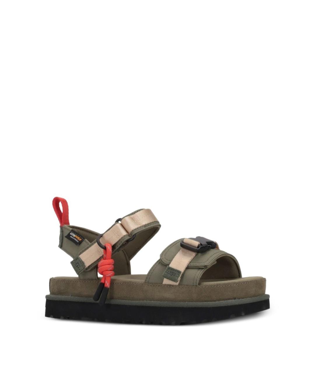 UGG AUSTRALIA Зеленые синтетические босоножки, фото 4