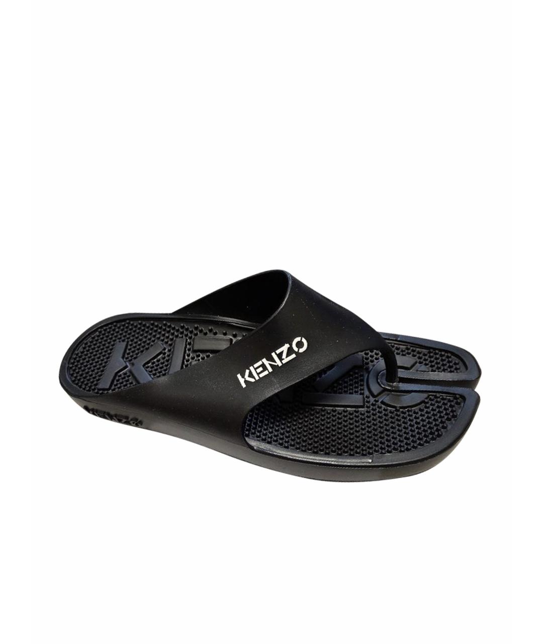 KENZO Черные шлепанцы, фото 1