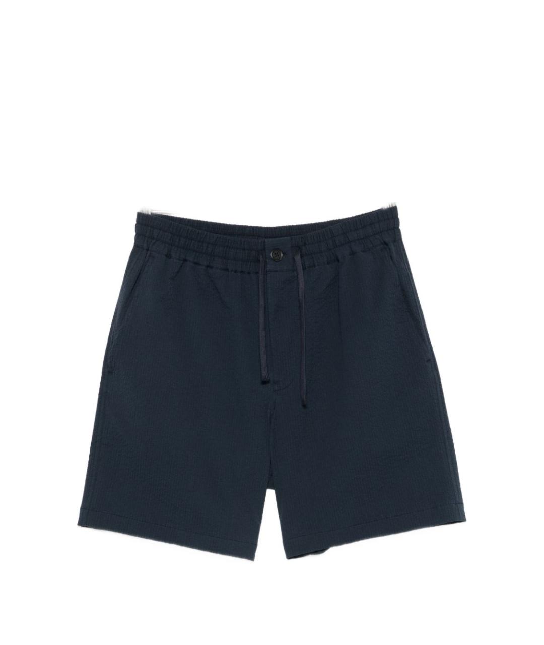 MAISON KITSUNE Темно-синие хлопковые шорты, фото 1
