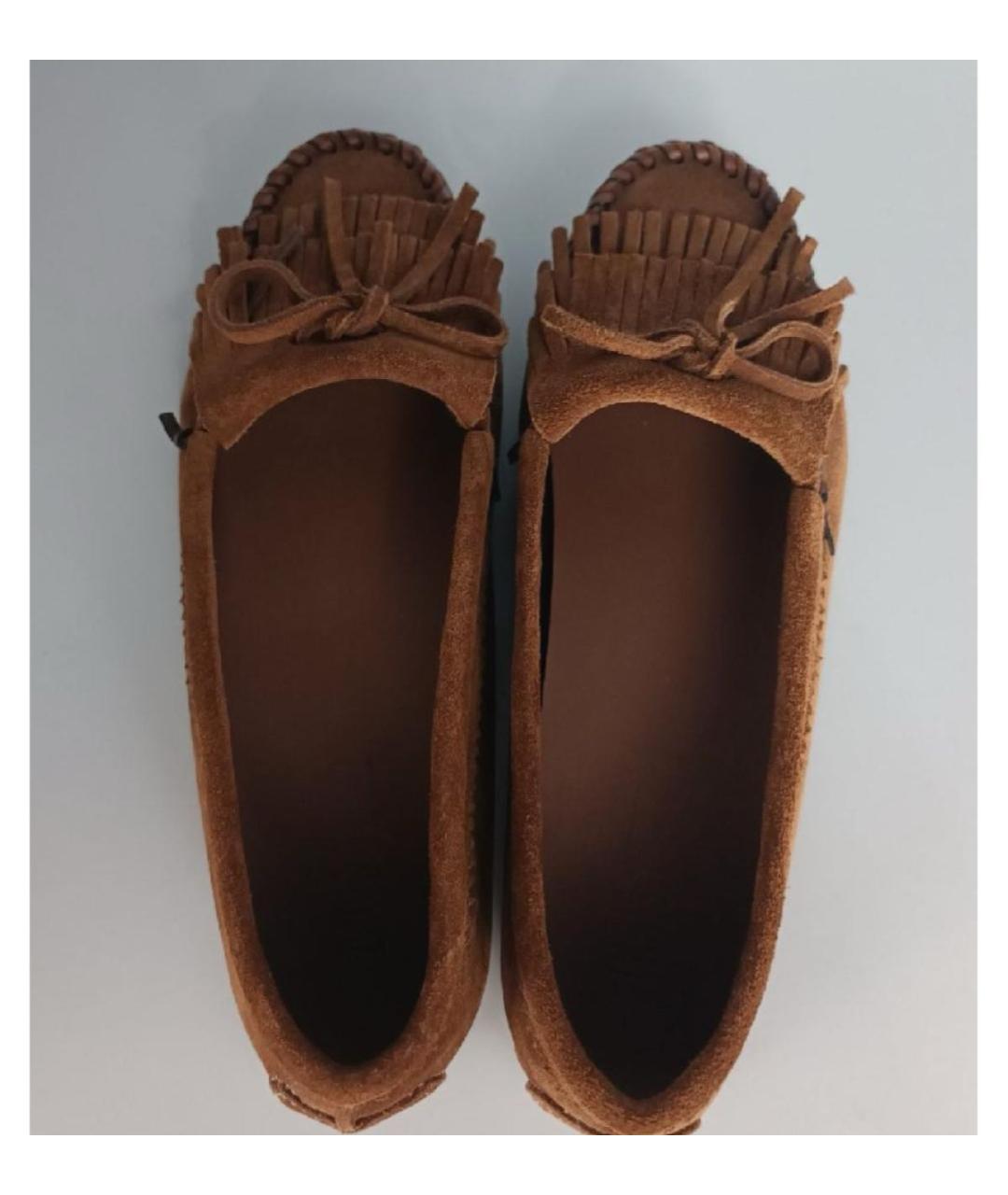 PARIS TEXAS Коричневые замшевые мокасины, фото 3