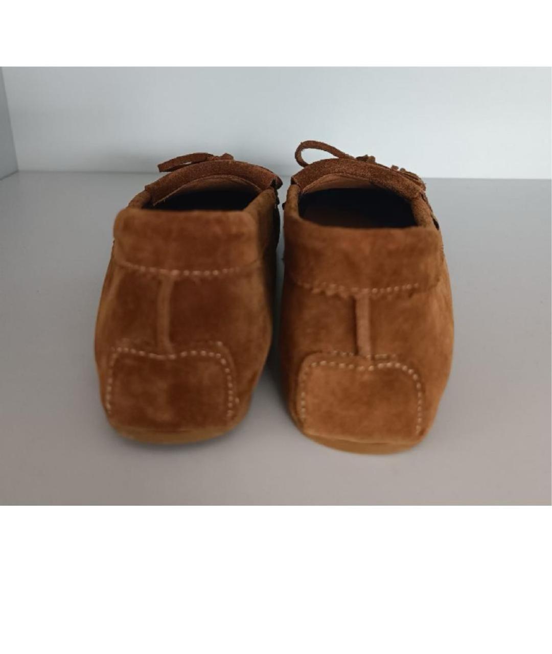 PARIS TEXAS Коричневые замшевые мокасины, фото 4