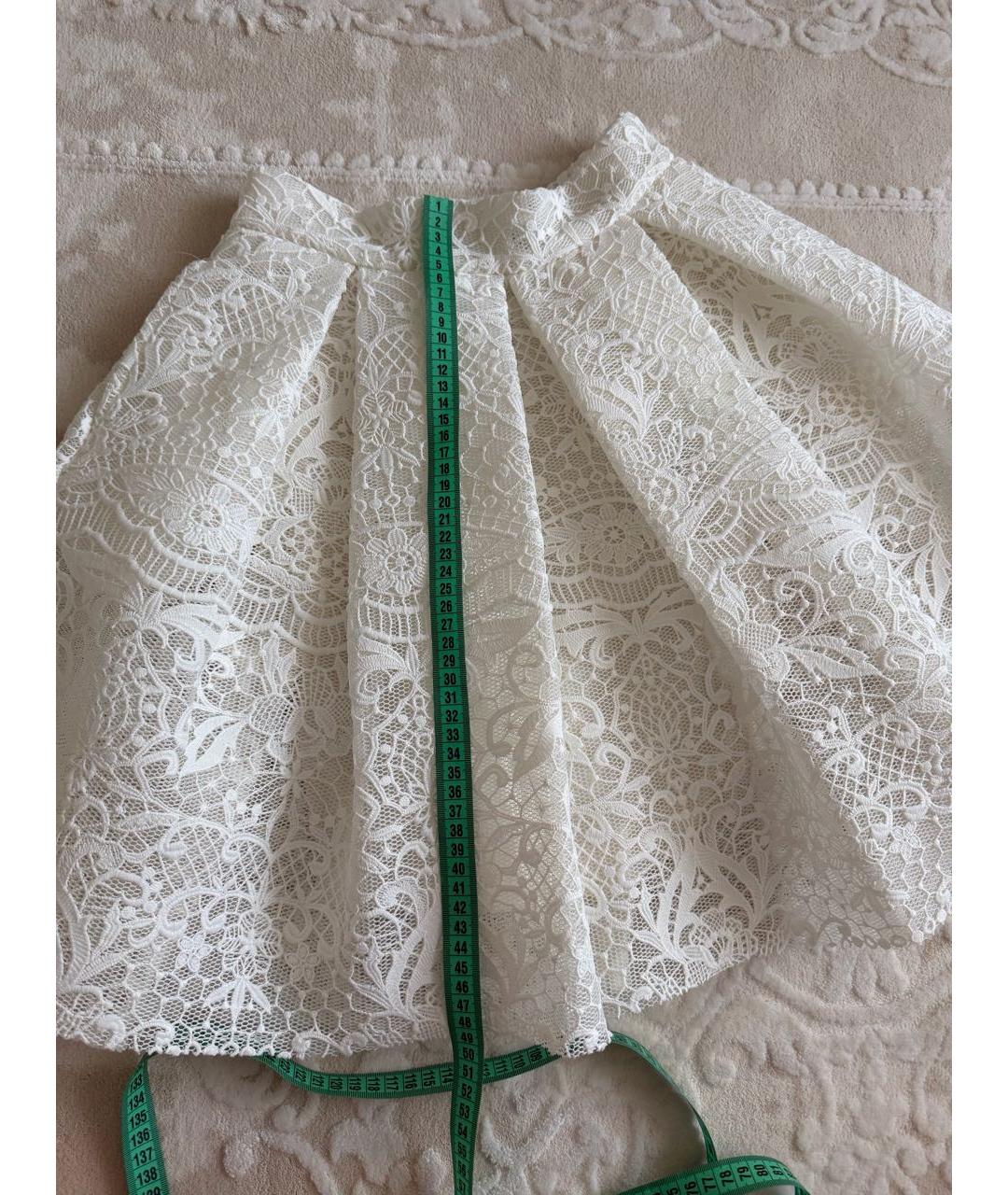 MAJE Белая кружевная юбка миди, фото 7