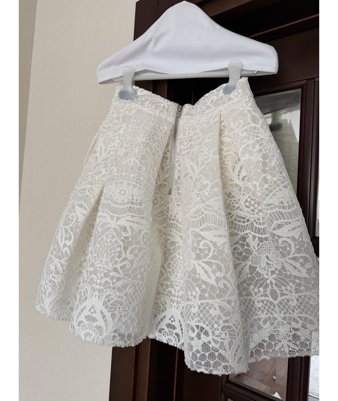 MAJE Белая кружевная юбка миди, фото 2