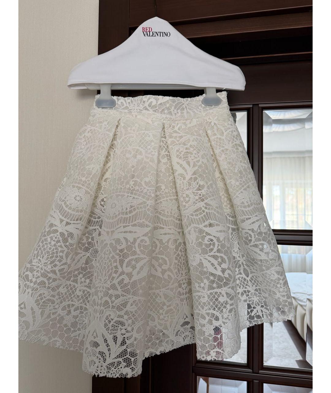 MAJE Белая кружевная юбка миди, фото 9